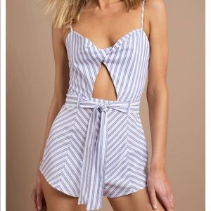 Tobi Wake Me Up Twist Front Romper